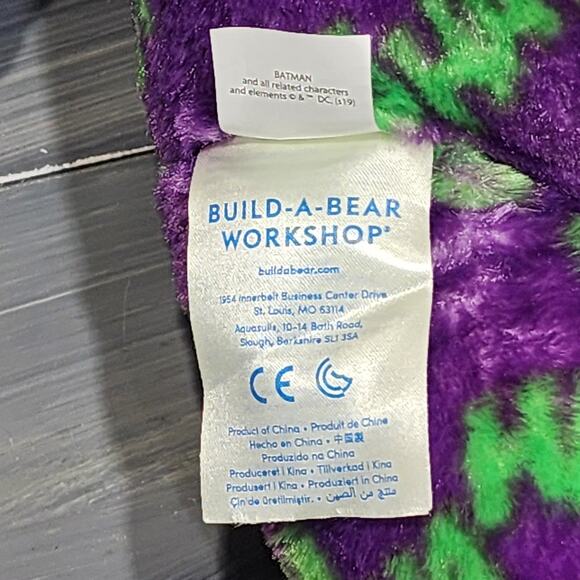 Build A Bear Workshop DC Comics The Joker Plush Bear - Picture 10 of 13
